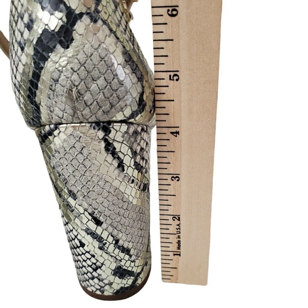 Sam Edelman Womens Sandals 10 Yaro Animal‎ Print Ankle Strap Block Heels Leather - Picture 9 of 11